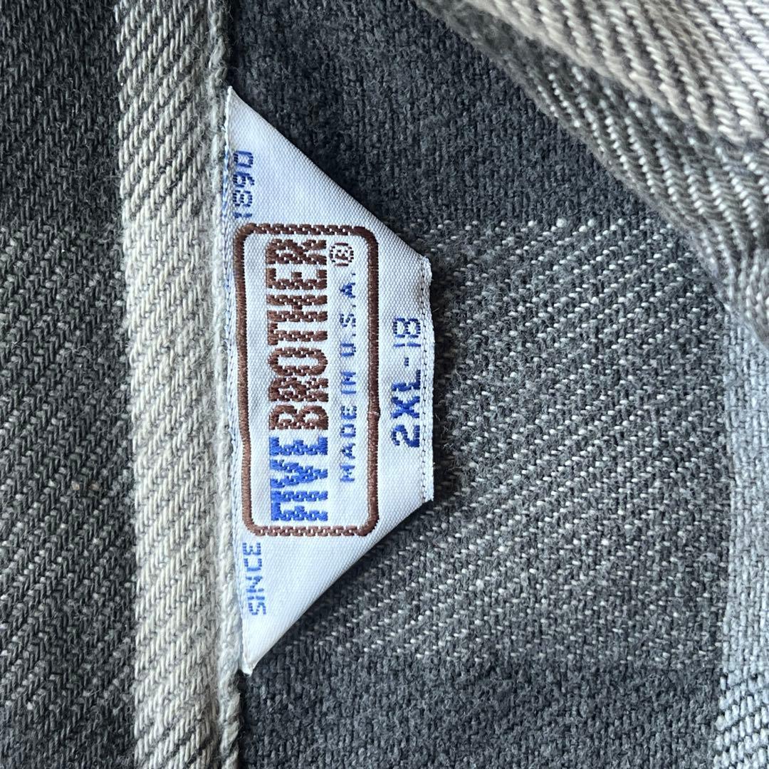 状態完璧　80s fivebrother ネルシャツ　2xL ブロックチェック