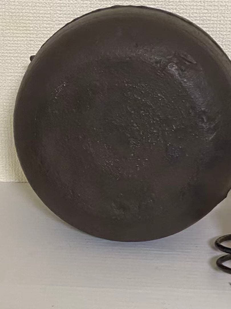 真形釜 風炉用 茶道具 鉄製 金属工芸 茶釜 年代物