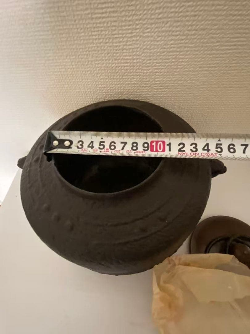 真形釜 風炉用 茶道具 鉄製 金属工芸 茶釜 年代物