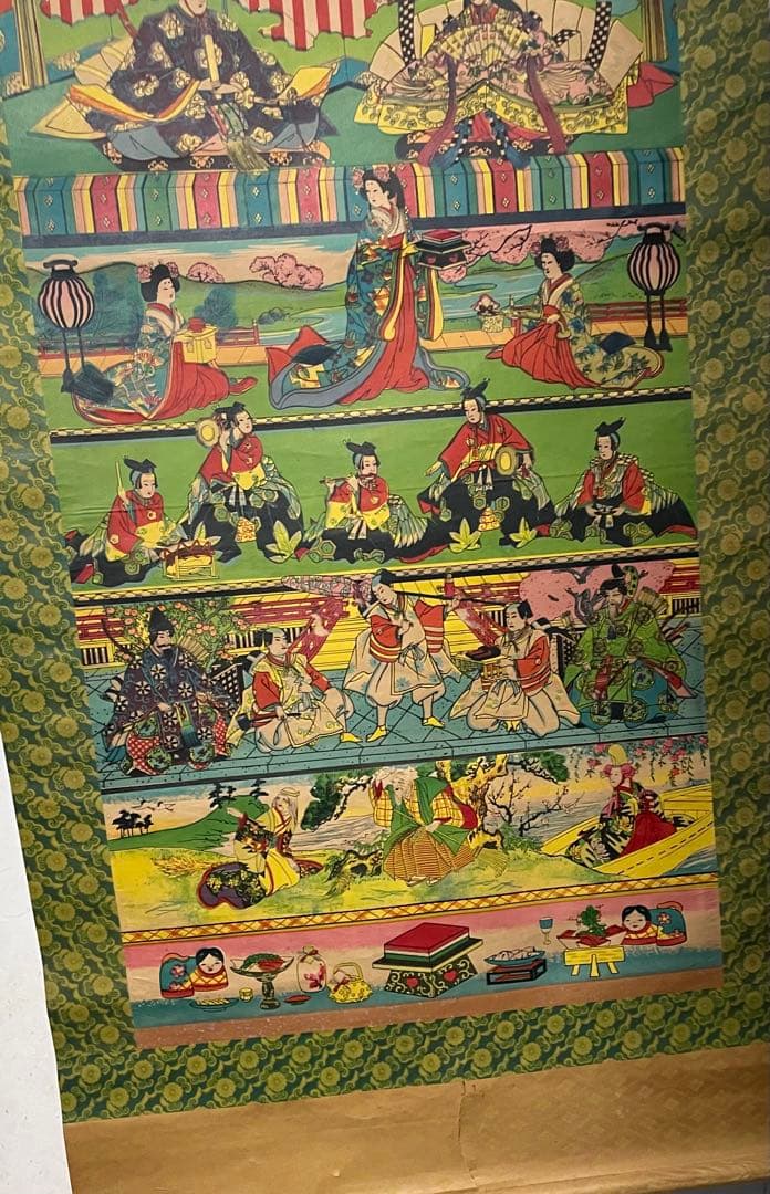 ひな祭り 掛け軸 伝統的な絵柄