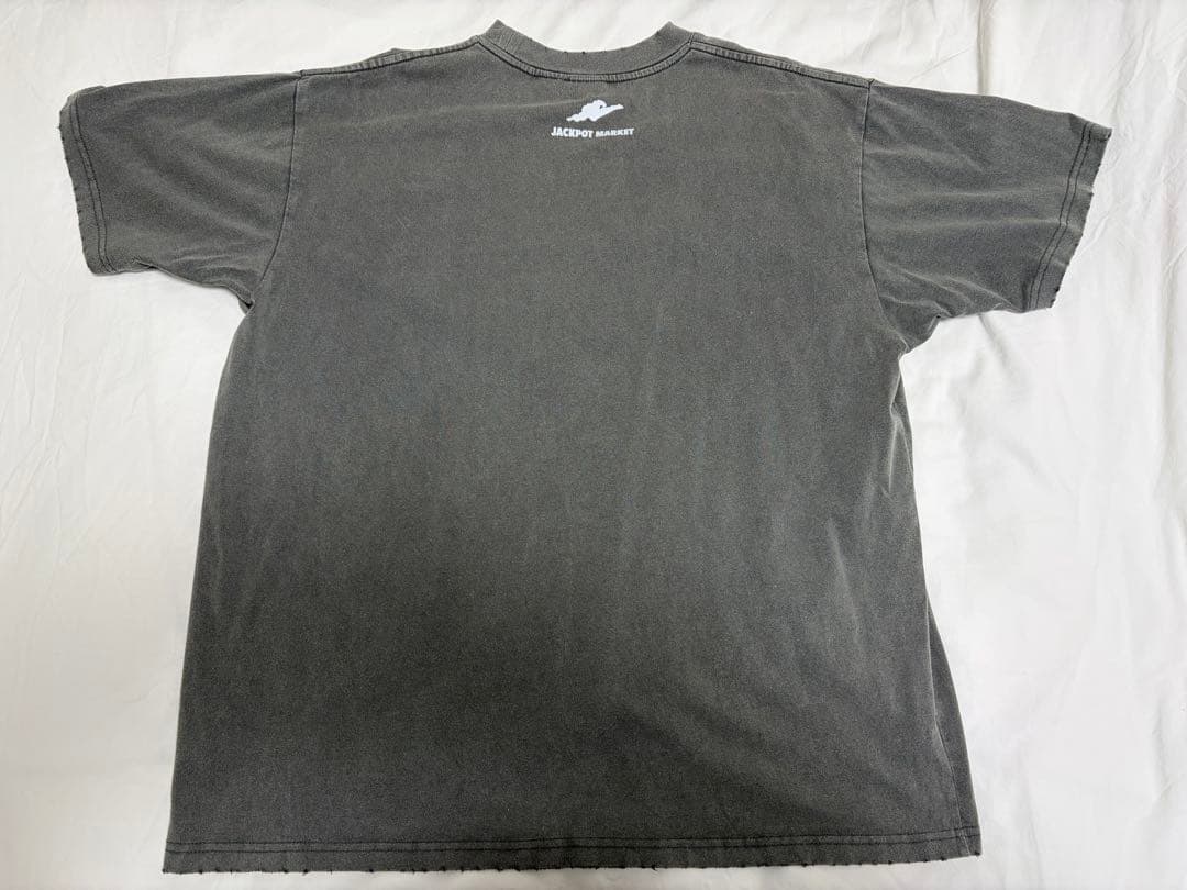JACKPOT MARKET ビンテージグラフィックTシャツ グレー Lサイズ