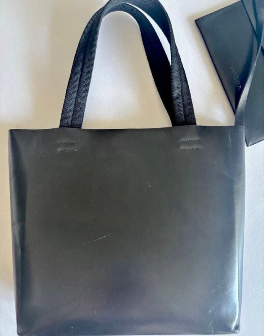 プラダ　PRADA 本革　トートバッグ　ポーチ付き