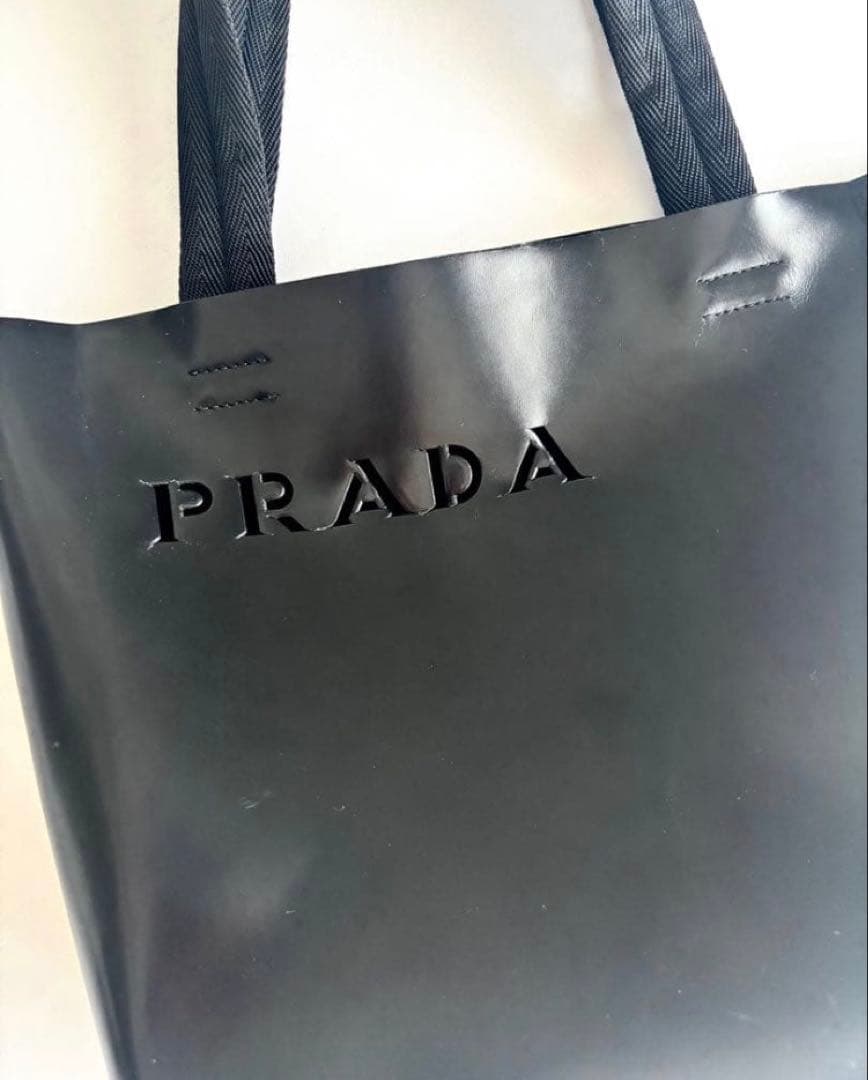 プラダ　PRADA 本革　トートバッグ　ポーチ付き