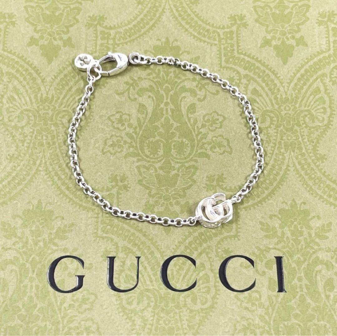 GUCCI ダブルGブレスレット シルバー