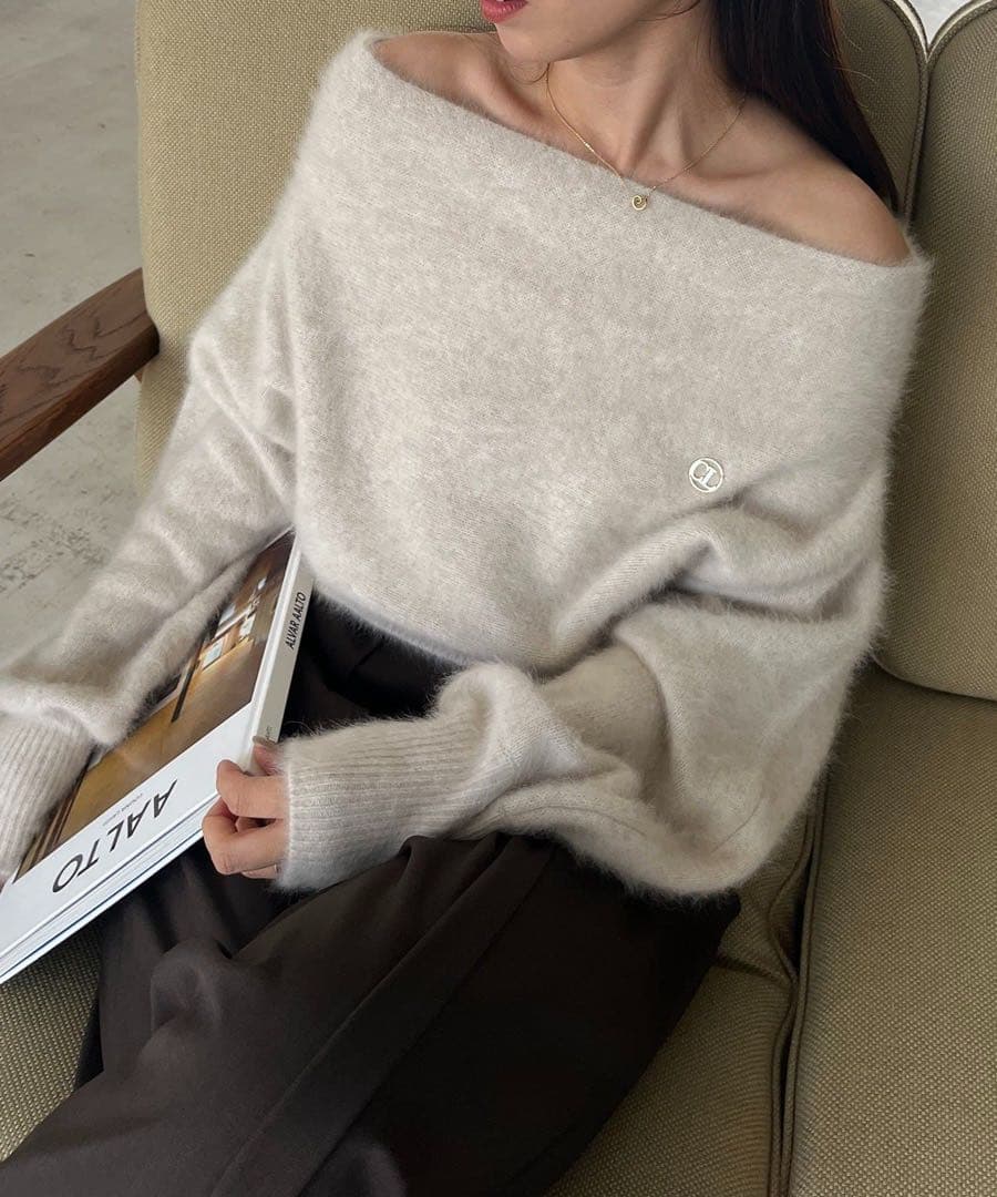 capricieuxlemageFOXカシミアドルマリンニット