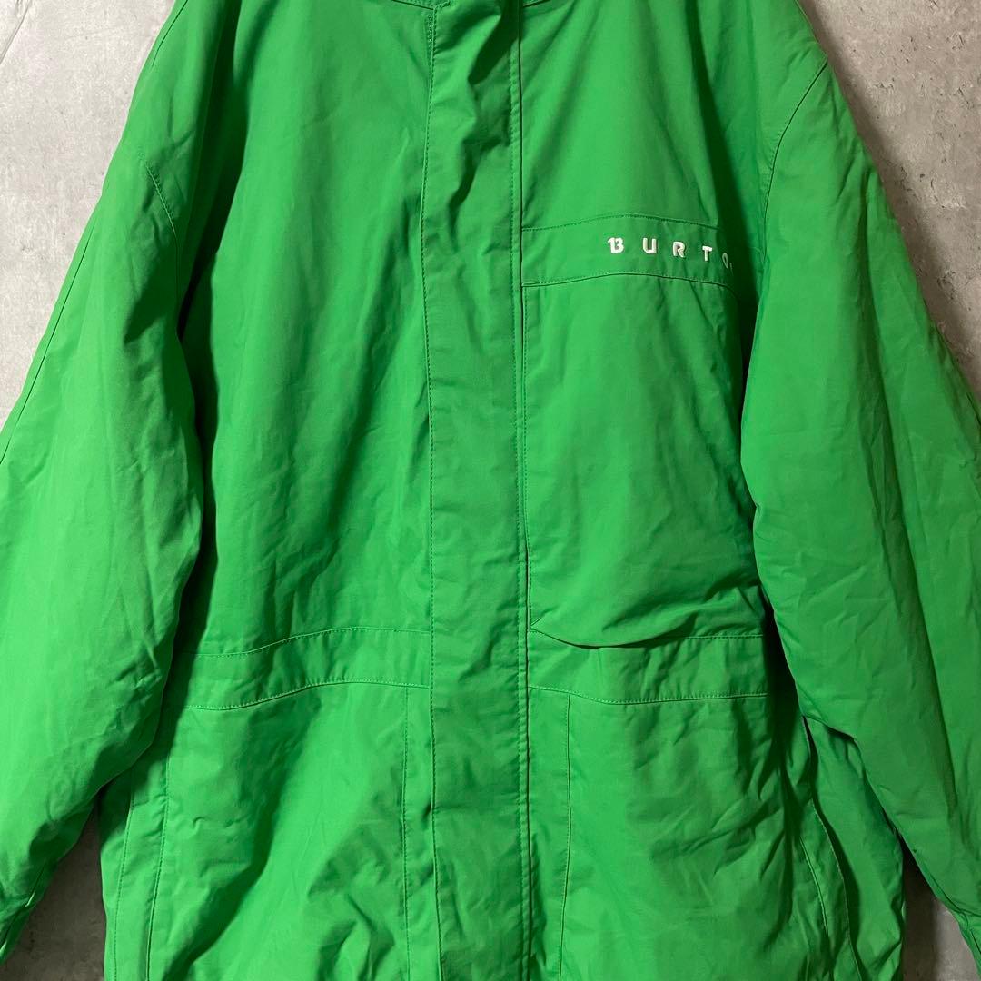 Burtonバートンスキーウェアスノーボードジャケットパーカーフード付緑グリーン