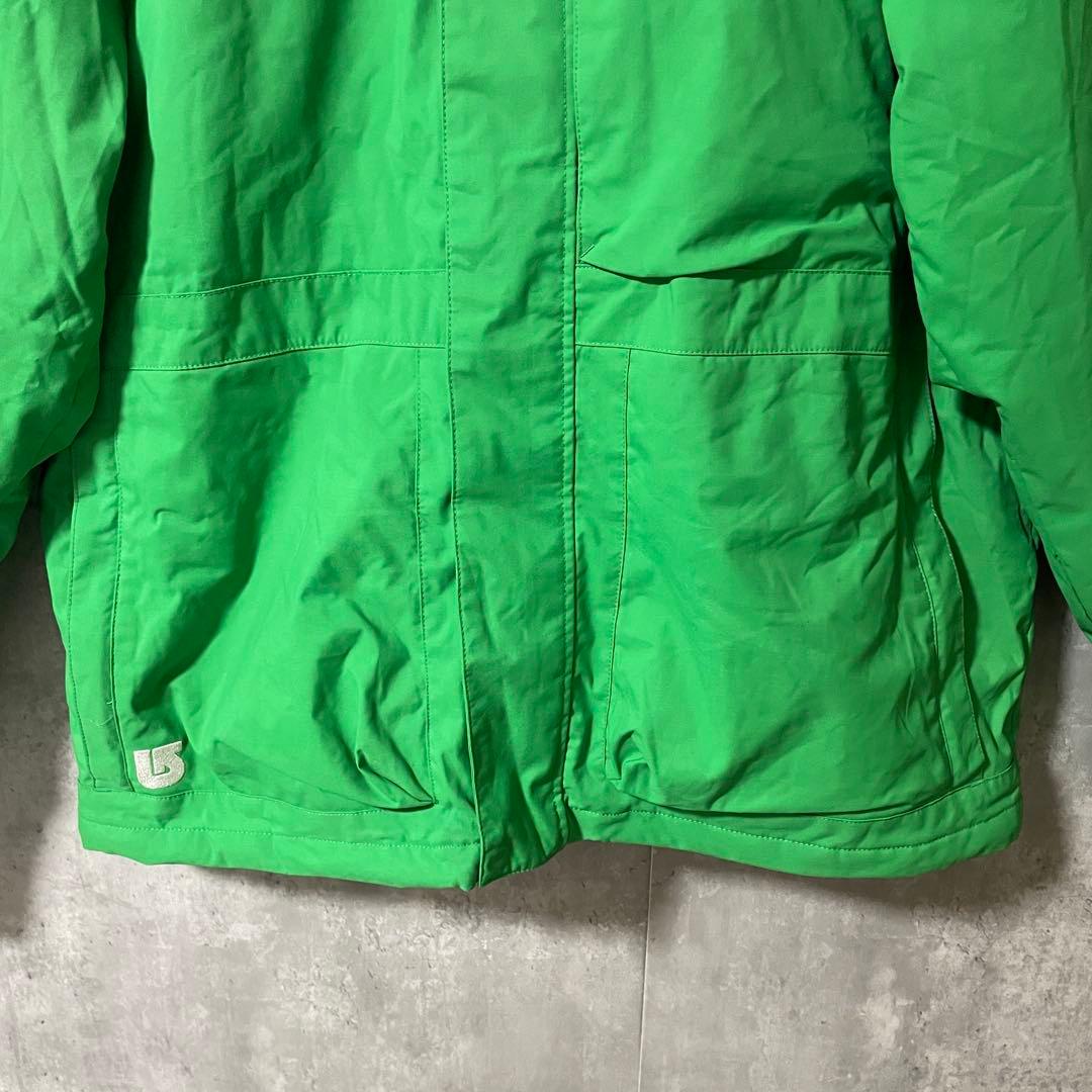 Burtonバートンスキーウェアスノーボードジャケットパーカーフード付緑グリーン