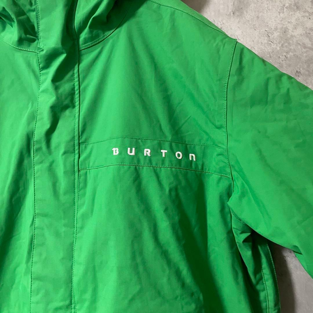 Burtonバートンスキーウェアスノーボードジャケットパーカーフード付緑グリーン