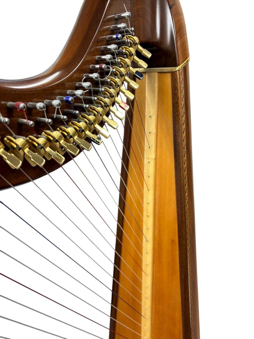 ◆美品 青山ハープ The 130(WN) (ウォールナット材仕上げ) ハープ
