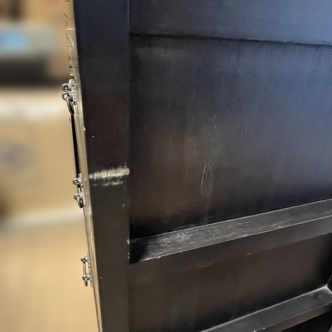 和箪笥 小箪笥 黒塗り 木製チェスト 6段 収納家具