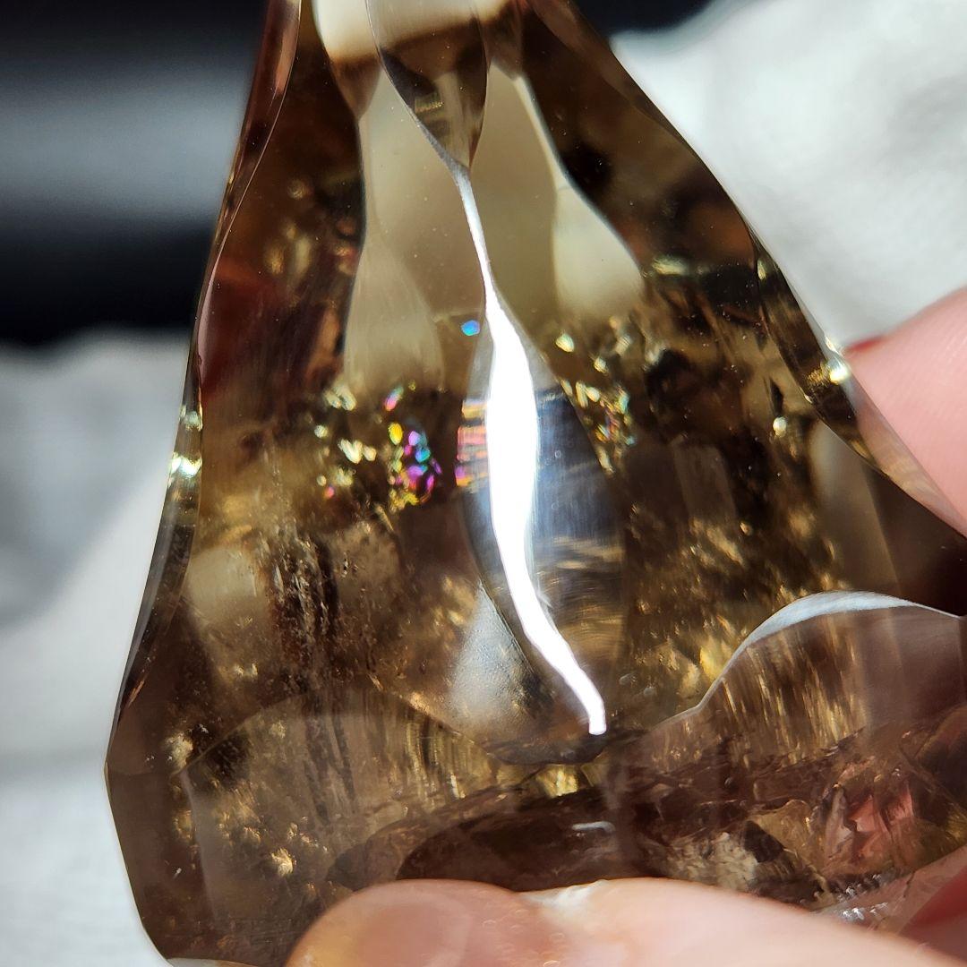 激レア！【新品】ゼウスクオーツ ★ スモーキーシトリン ★ 天然アイリス沢山