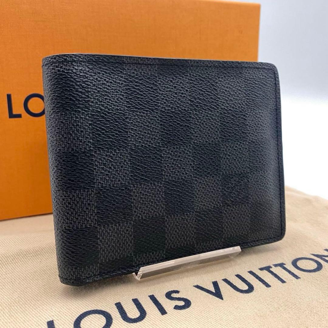Pess様 ルイヴィトン ダミエ グラフィット ポルトフォイユ フロリン 二つ折