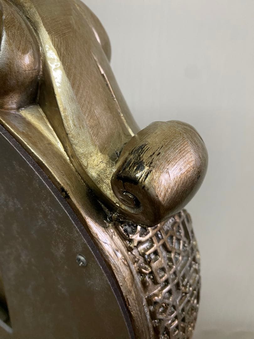 最終値下げ‼️*785　QUARTZ LISHENG 置き時計　馬の親子