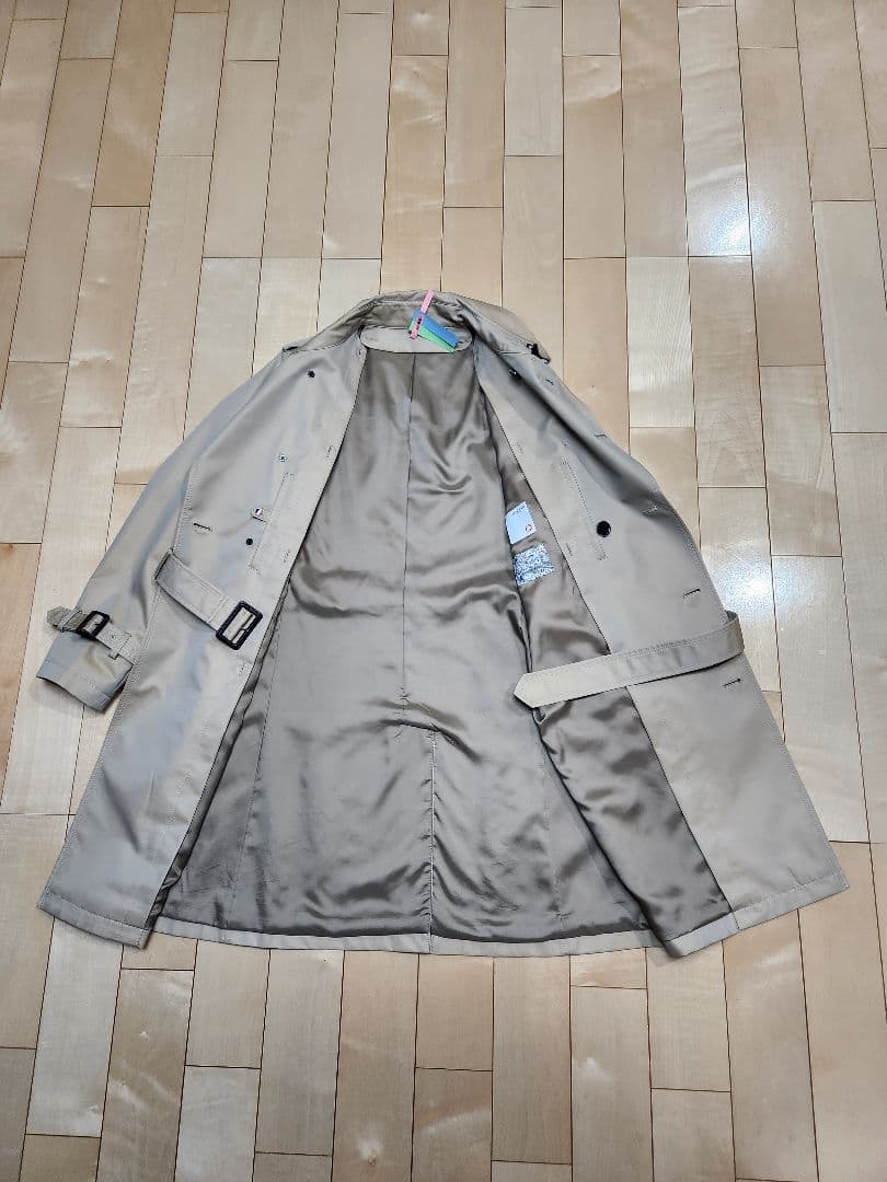 MORGAN トレンチコート モルガン ジャケット玉虫ベージュ色メンズ