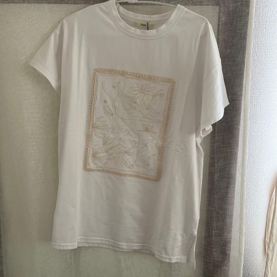 トップス Eaphi EMBROIDERY SHORT SLEEVE SHIRTS