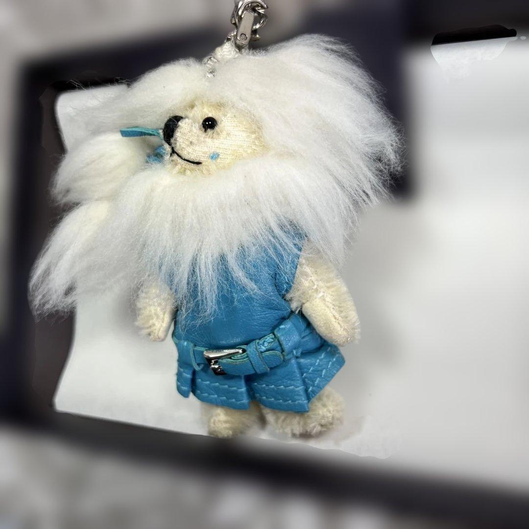 PRADA プラダ チャーム ファーベア&バタフライ&ストラップの３点纏め