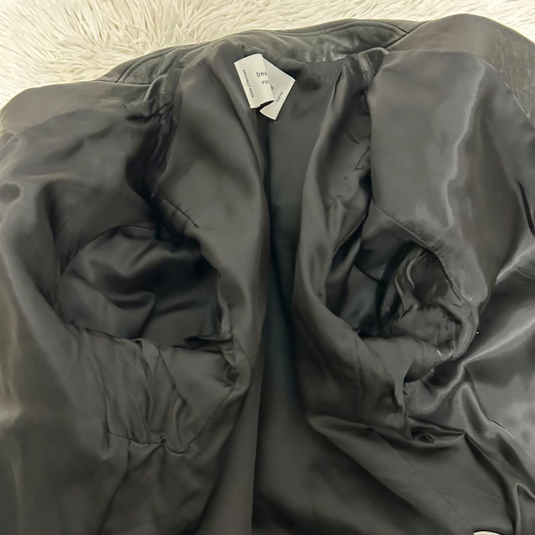 近年モデル　beautiful people ダブルライダース　ジャケット　黒