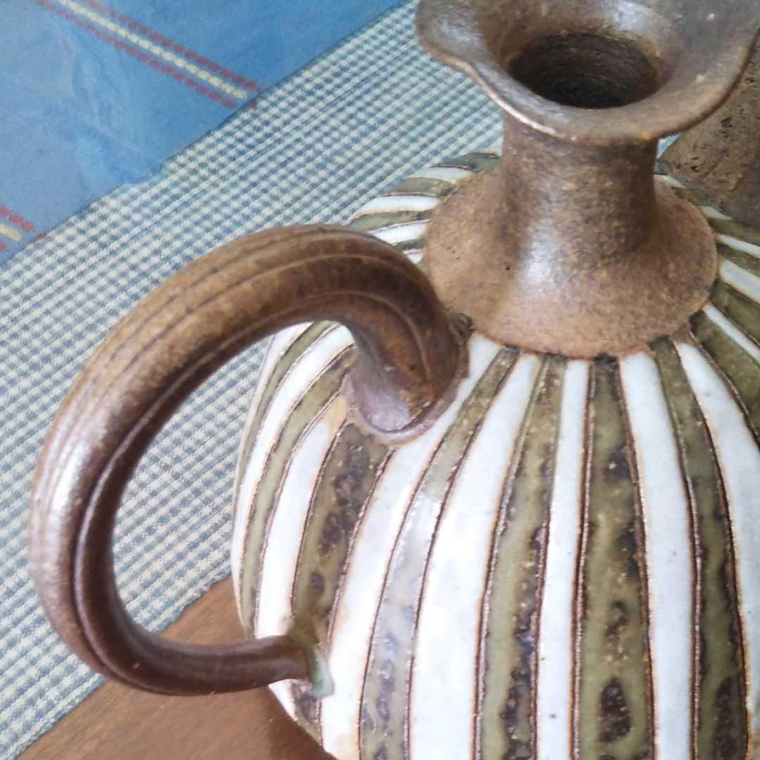 作家の陶器♡釉彩焼〆注器、酒器、オブジェ、置物