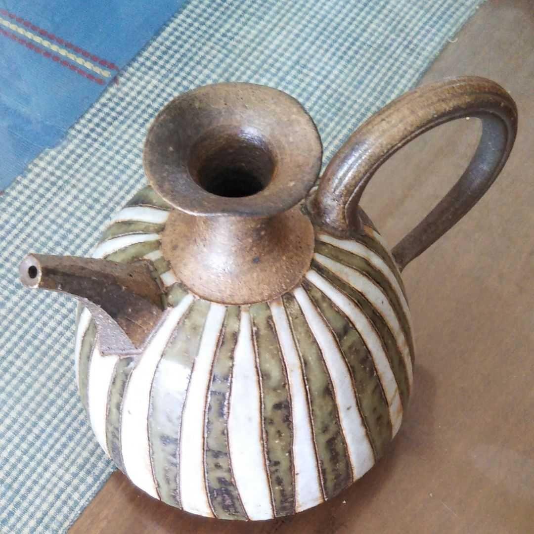 作家の陶器♡釉彩焼〆注器、酒器、オブジェ、置物