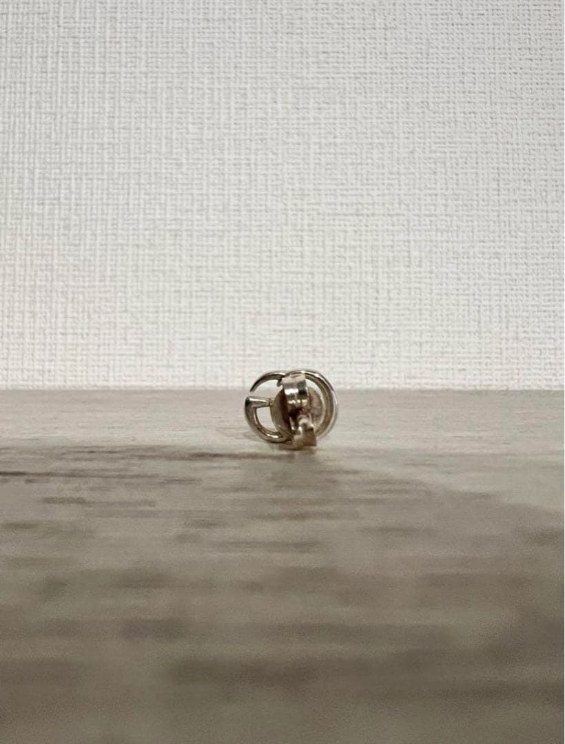 GUCCI グッチ フラワーピアス ダブルG 925 シルバー 片耳