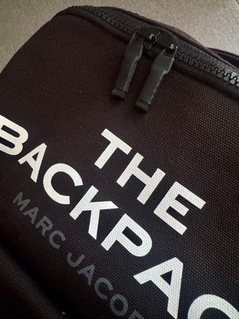 【美品】MARC JACOBS　THE BACKPACK　キャンバス　ブラック