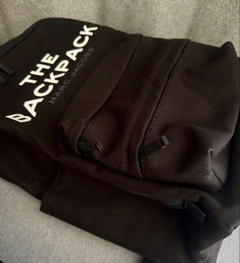 【美品】MARC JACOBS　THE BACKPACK　キャンバス　ブラック