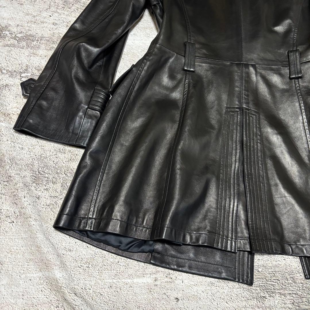 【激渋】 Euro Vintage lether coat ラムレザー　本革