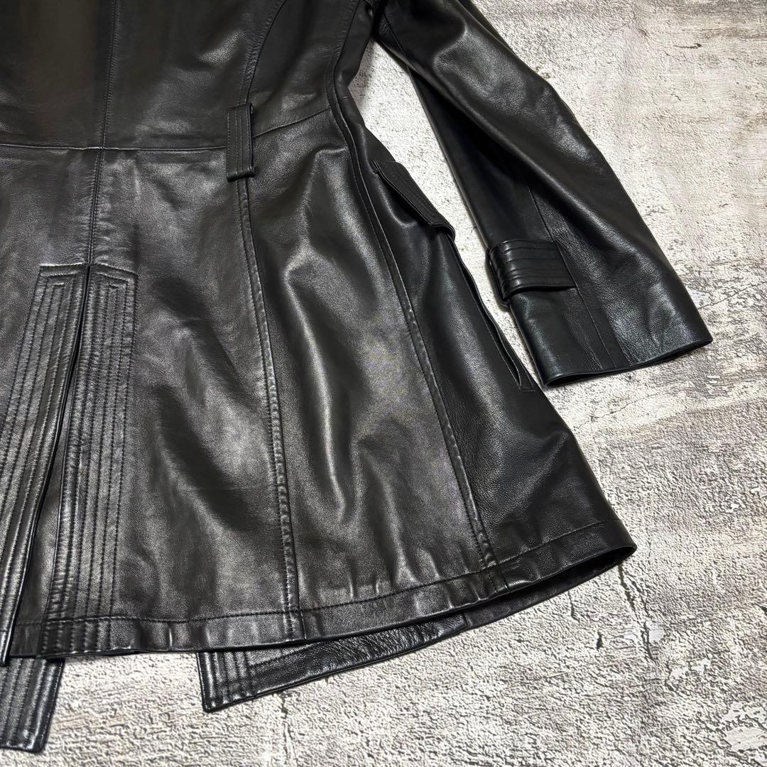 【激渋】 Euro Vintage lether coat ラムレザー　本革