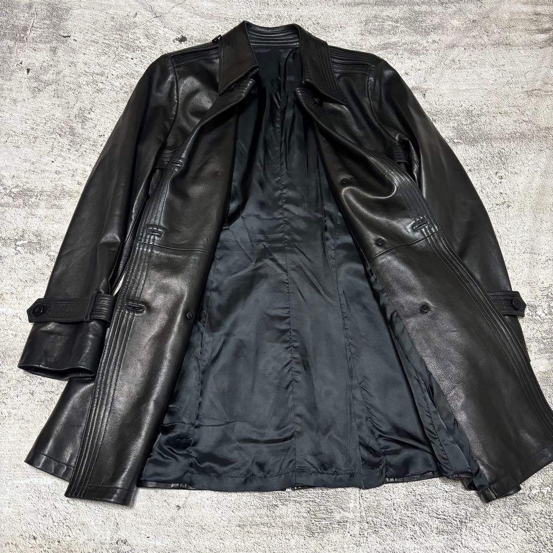 【激渋】 Euro Vintage lether coat ラムレザー　本革