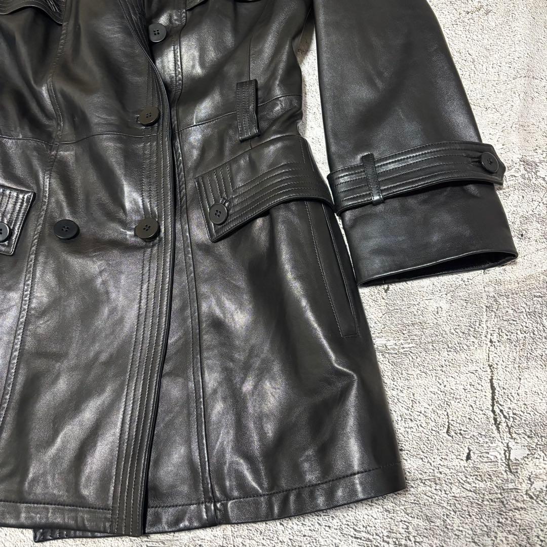 【激渋】 Euro Vintage lether coat ラムレザー　本革