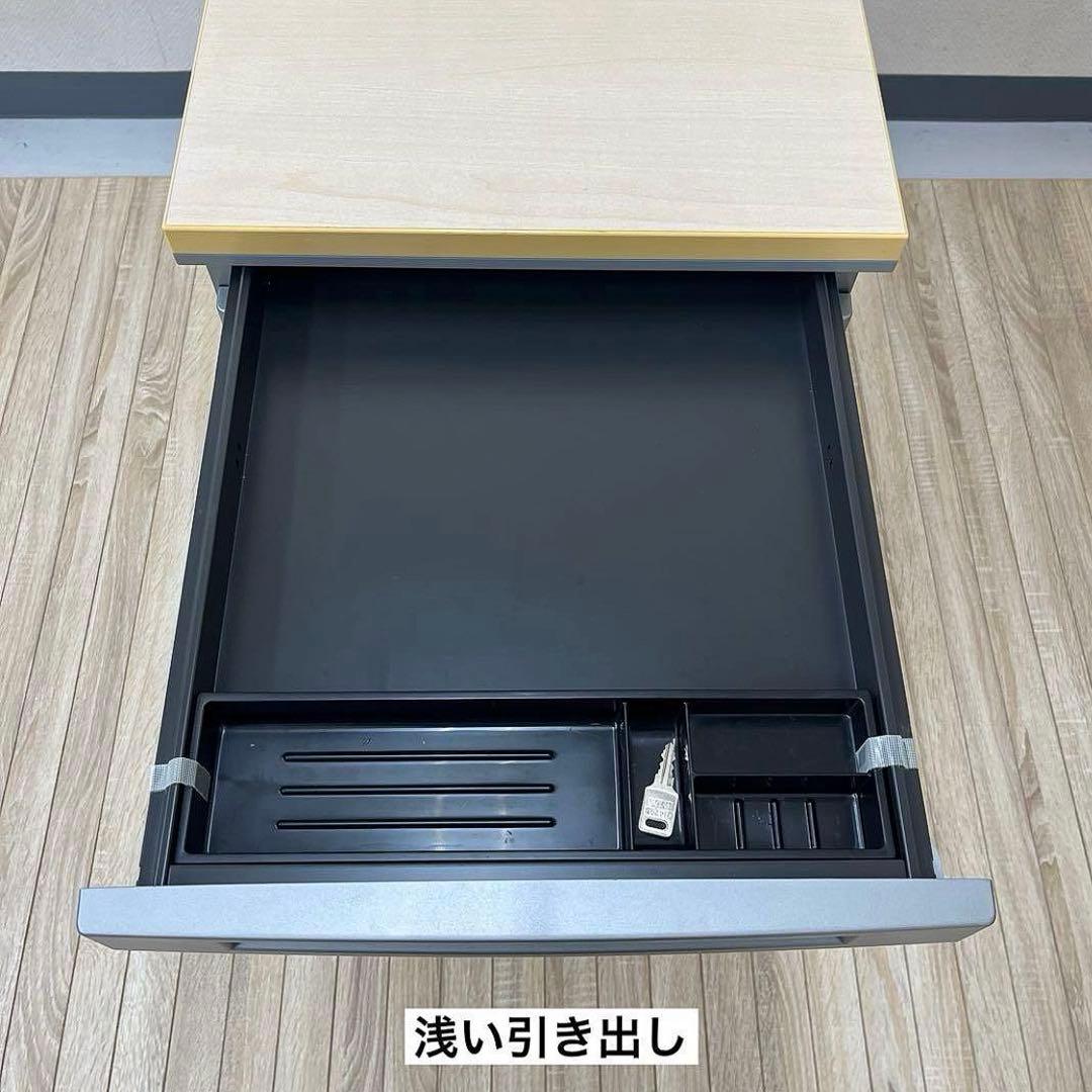 出品2/10まで★オカムラ 3段サイドデスク★メインデスクは別出品しています