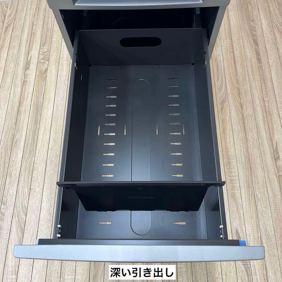 出品2/10まで★オカムラ 3段サイドデスク★メインデスクは別出品しています