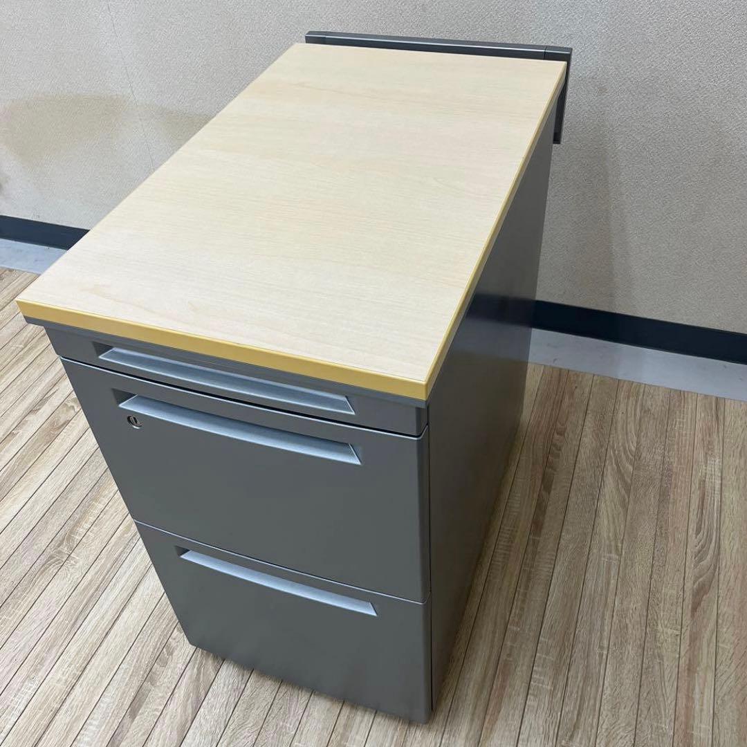 出品2/10まで★オカムラ 3段サイドデスク★メインデスクは別出品しています