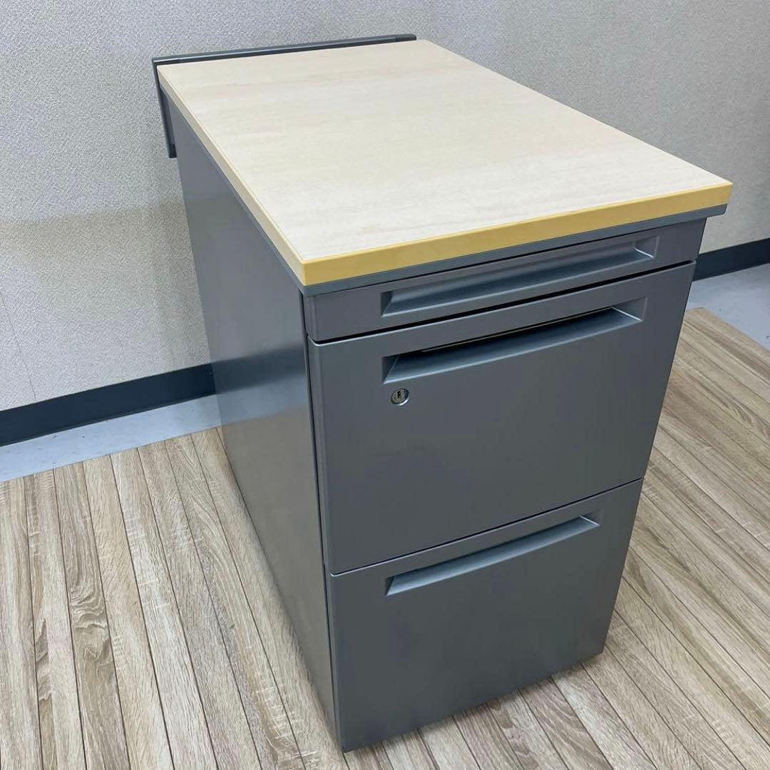 出品2/10まで★オカムラ 3段サイドデスク★メインデスクは別出品しています