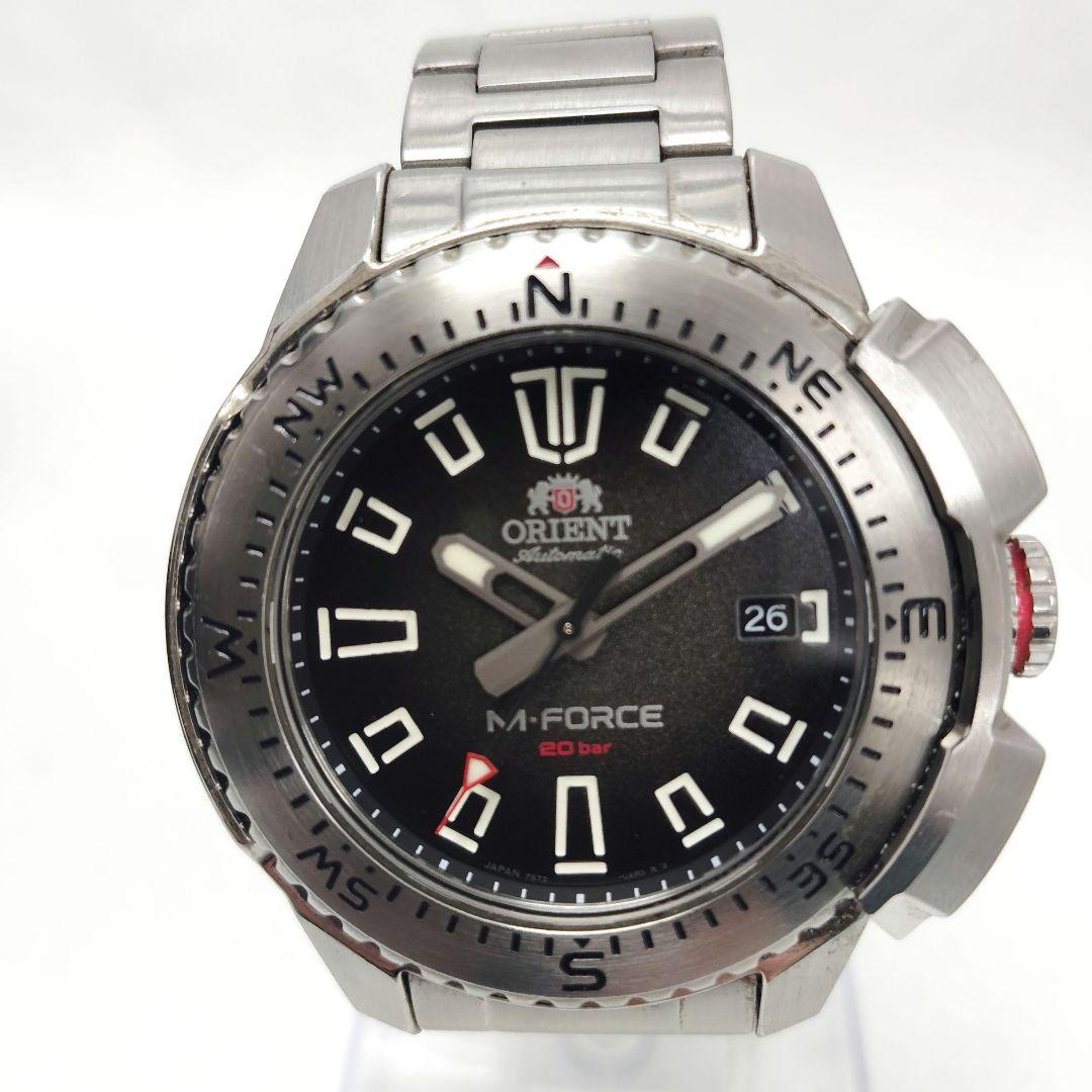 【T】美品✨ORIENT M-FORCE 20barステンレススチール ブラック