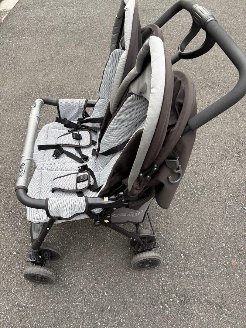 Graco DuoSport グレコデュオスポーツ　双子用ベビーカー グレー