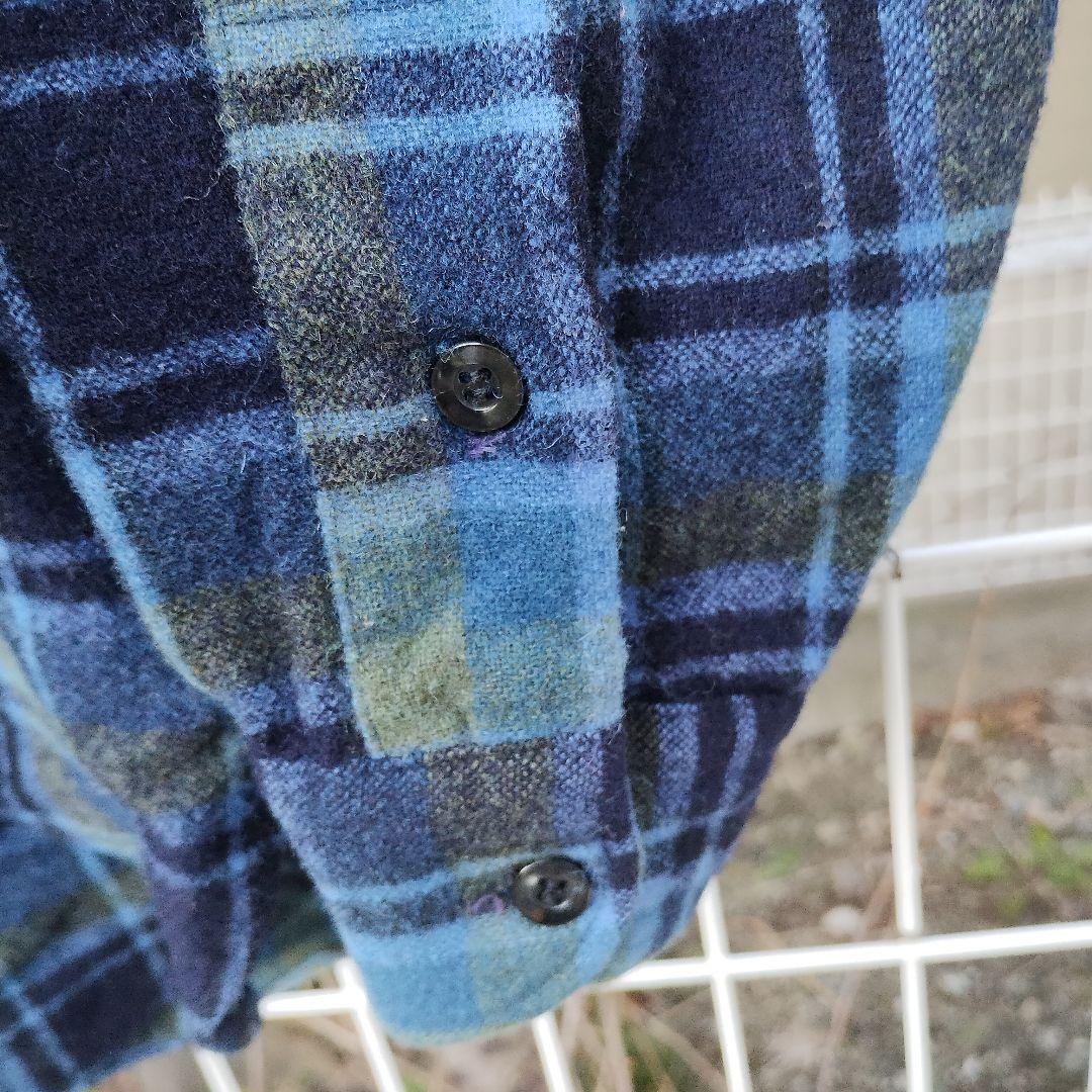 キ*ル様 Pendleton ウール 長袖シャツ カリフォルニアサーフ配色チェッ