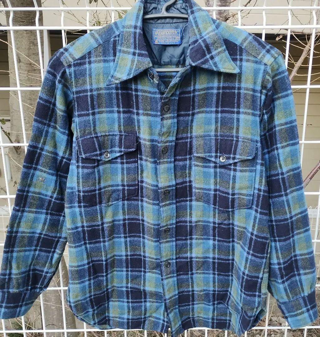 キ*ル様 Pendleton ウール 長袖シャツ カリフォルニアサーフ配色チェッ