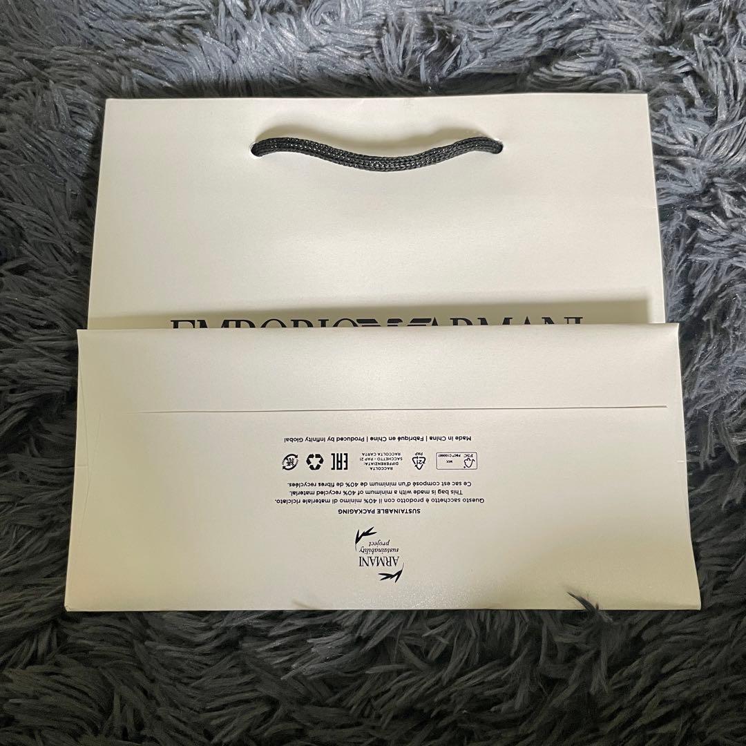 エンポリオアルマーニ ARMANI 折財布　送料無料　ショッパー 付　男女兼用