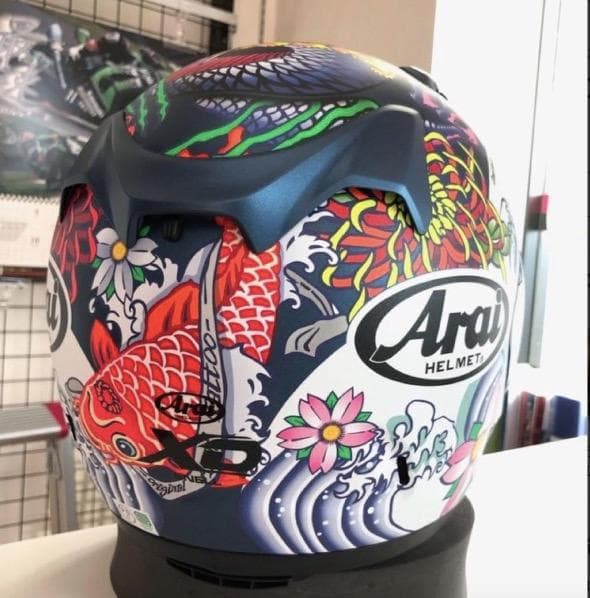 新品未使用arai XD ORIENTAL 青　XLサイズ