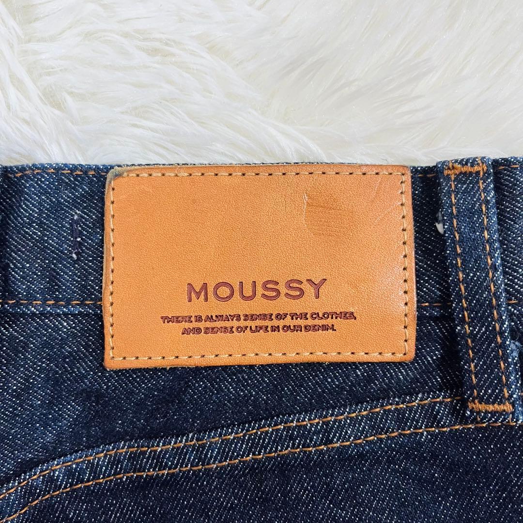 美品 MOUSSY マウジー MVS FLARE フレアデニム 濃紺 23