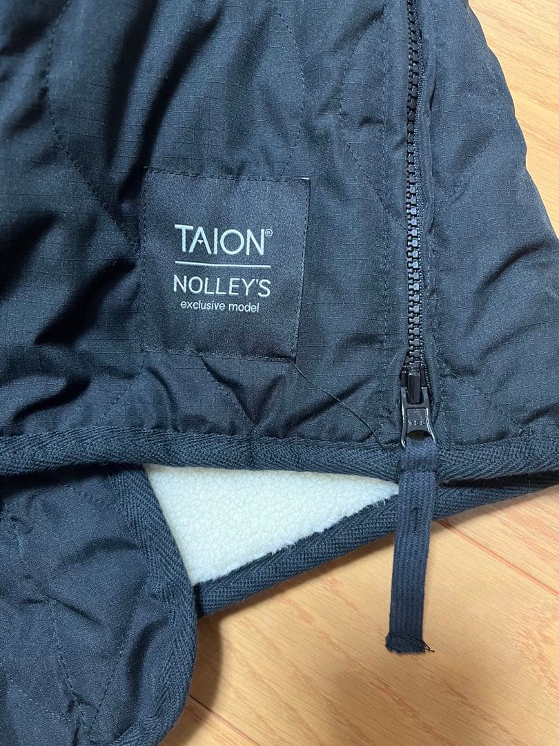限定NOLLEY'S ×TAIONリバーシブル ノーカラー ボアコート