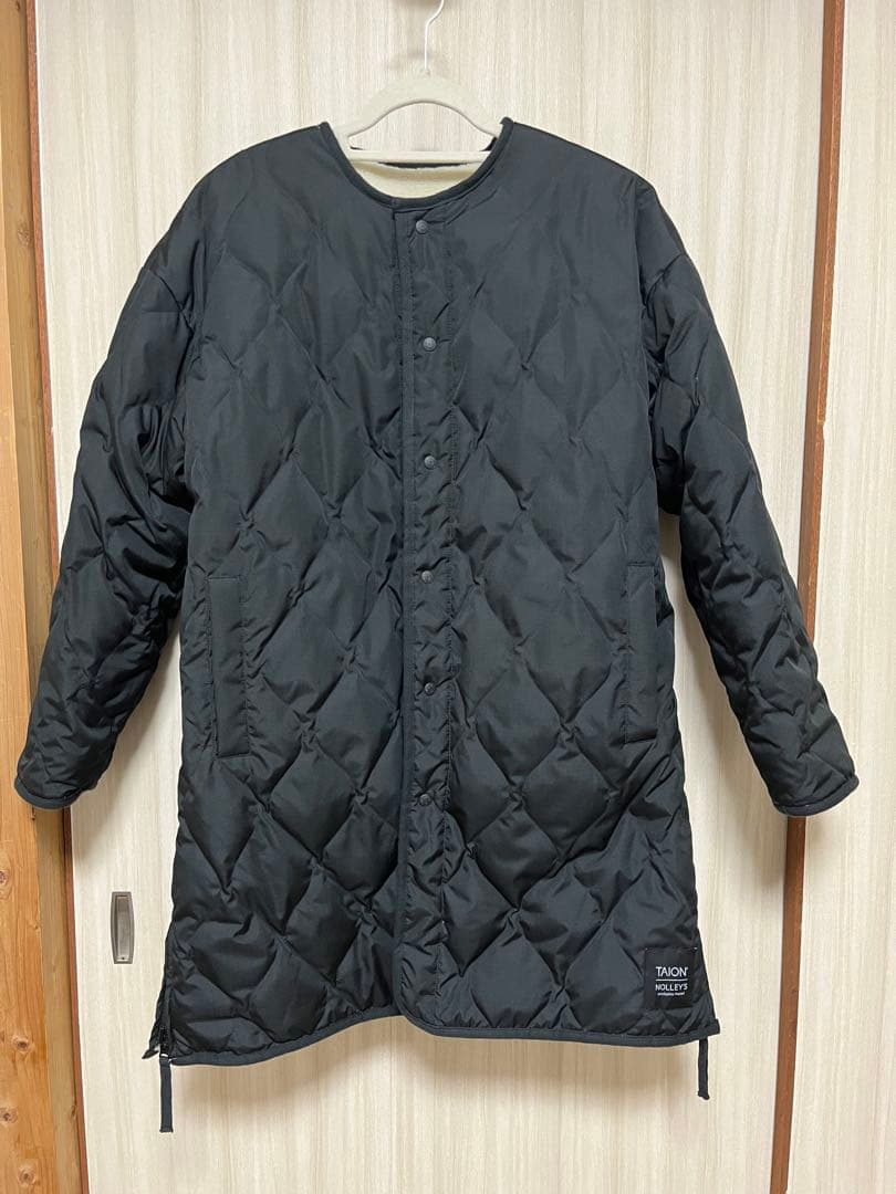 限定NOLLEY'S ×TAIONリバーシブル ノーカラー ボアコート