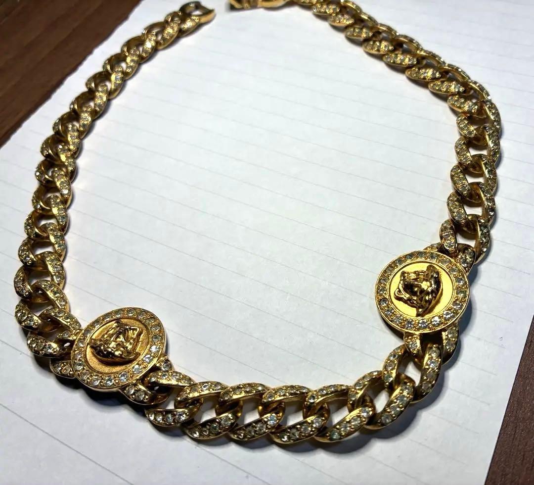 【VERSACE】ゴールドチェーンネックレス