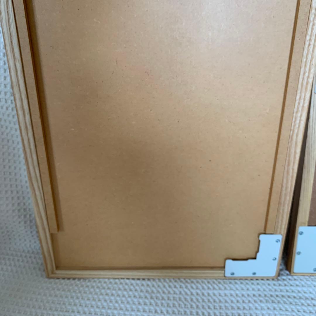 「無印」　鏡　 2個セット　まとめ売り　タモ材　縦横可