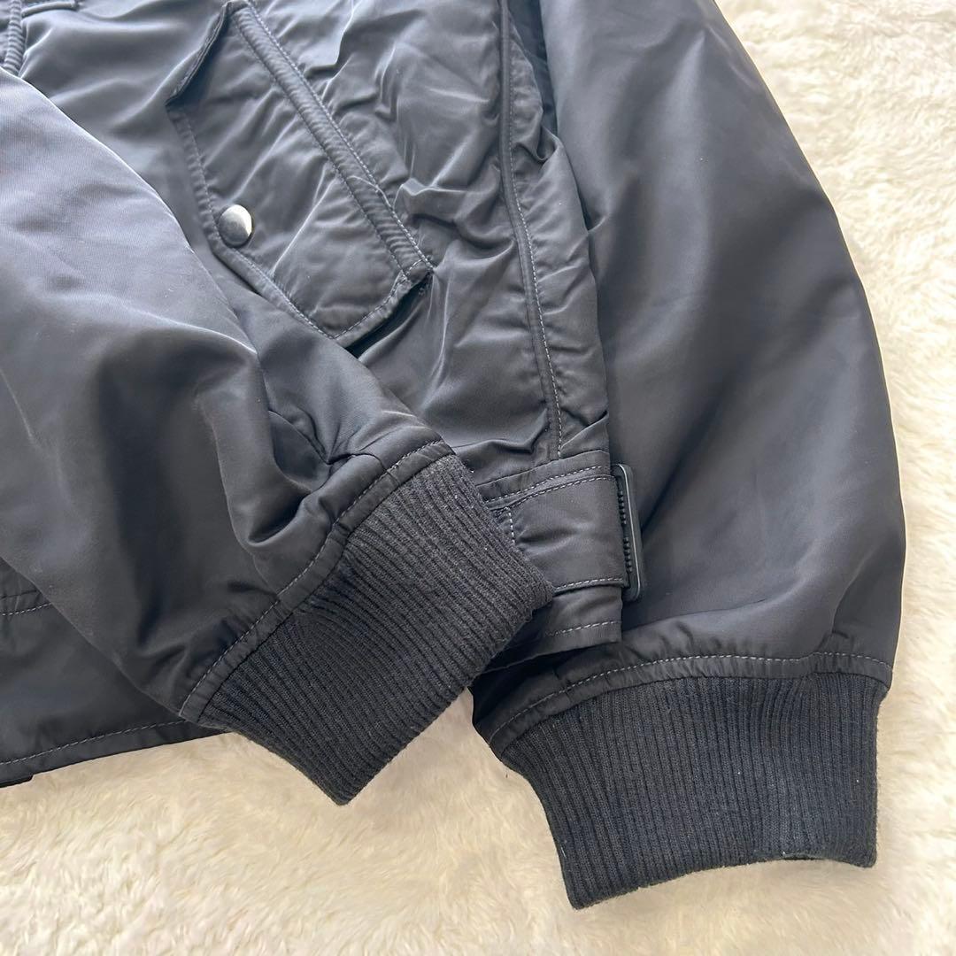 【美品】DIESEL MA-1 フライトジャケット ボア ブラック L