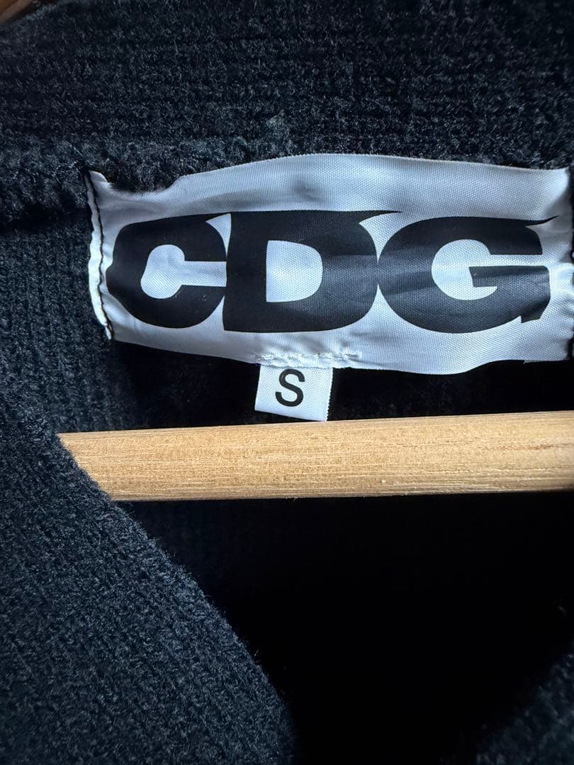 CDG アウトサイドシーム ロングカーディガン　Sサイズ