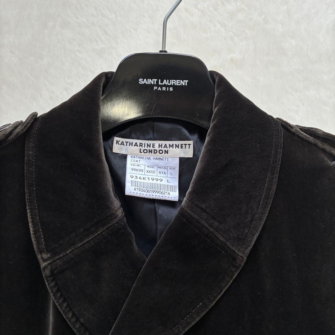 KATHARINE HAMNETT LONDON ベロアコート L