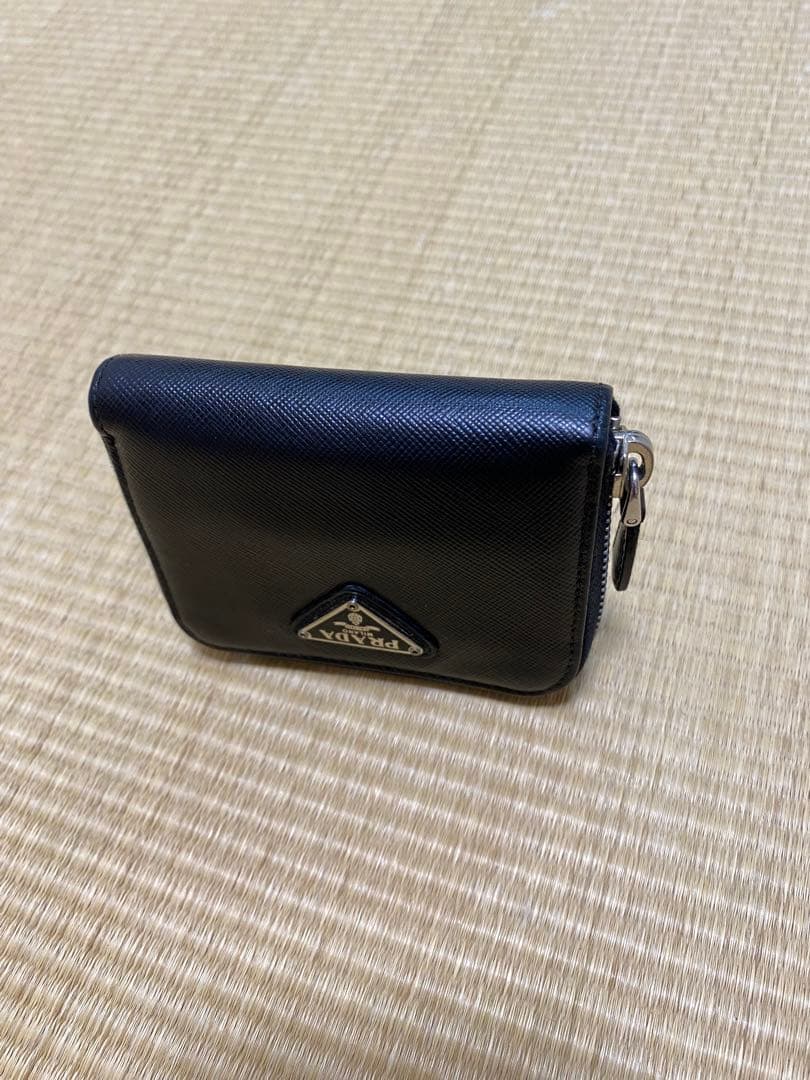 PRADAプラダ ケース 三角ロゴ サフィアーノレザー　美品