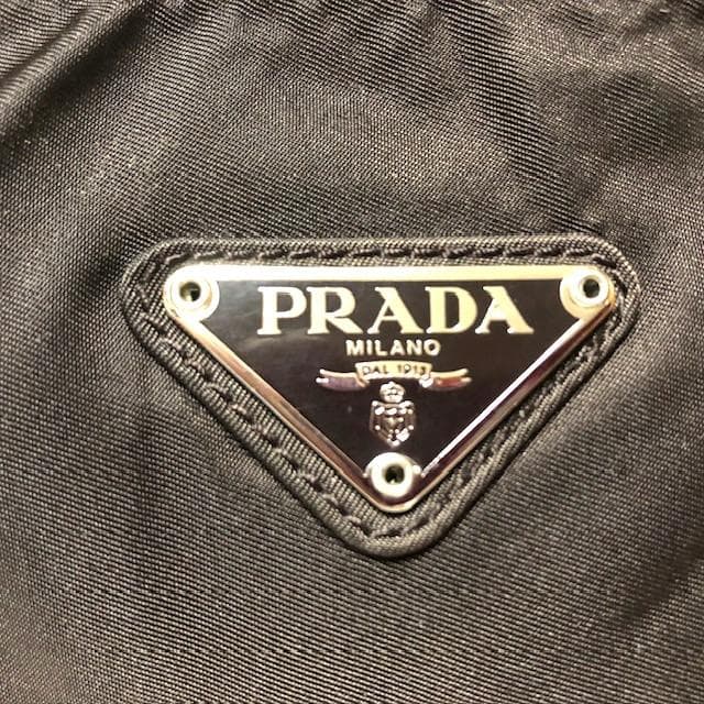 PRADA ナイロン プラダ ナイロンバック ハンドバッグ 三角ロゴ ブラウン